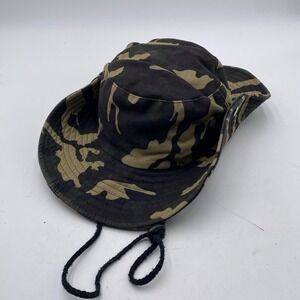 Woodland Camo Boonie Hat Safari‎ Cotton Size Small SEE PICS